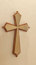 The Pointed Cross | Handcrafted Cedar &amp; Jack Wood