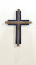 The Contrast Cross | Cedar &amp; Jack Wood with Navy Finish