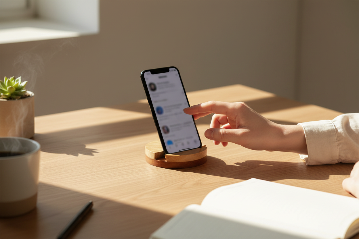 The Luna Round Mobile Stand
