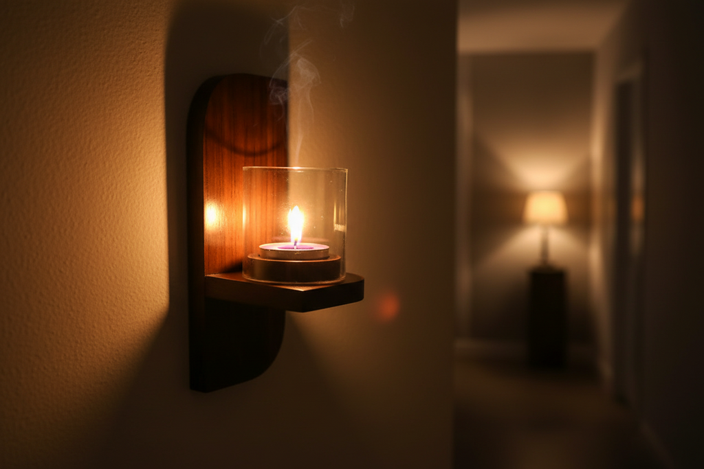 Rectangle Wall Lamp | Tea Candle Lamp
