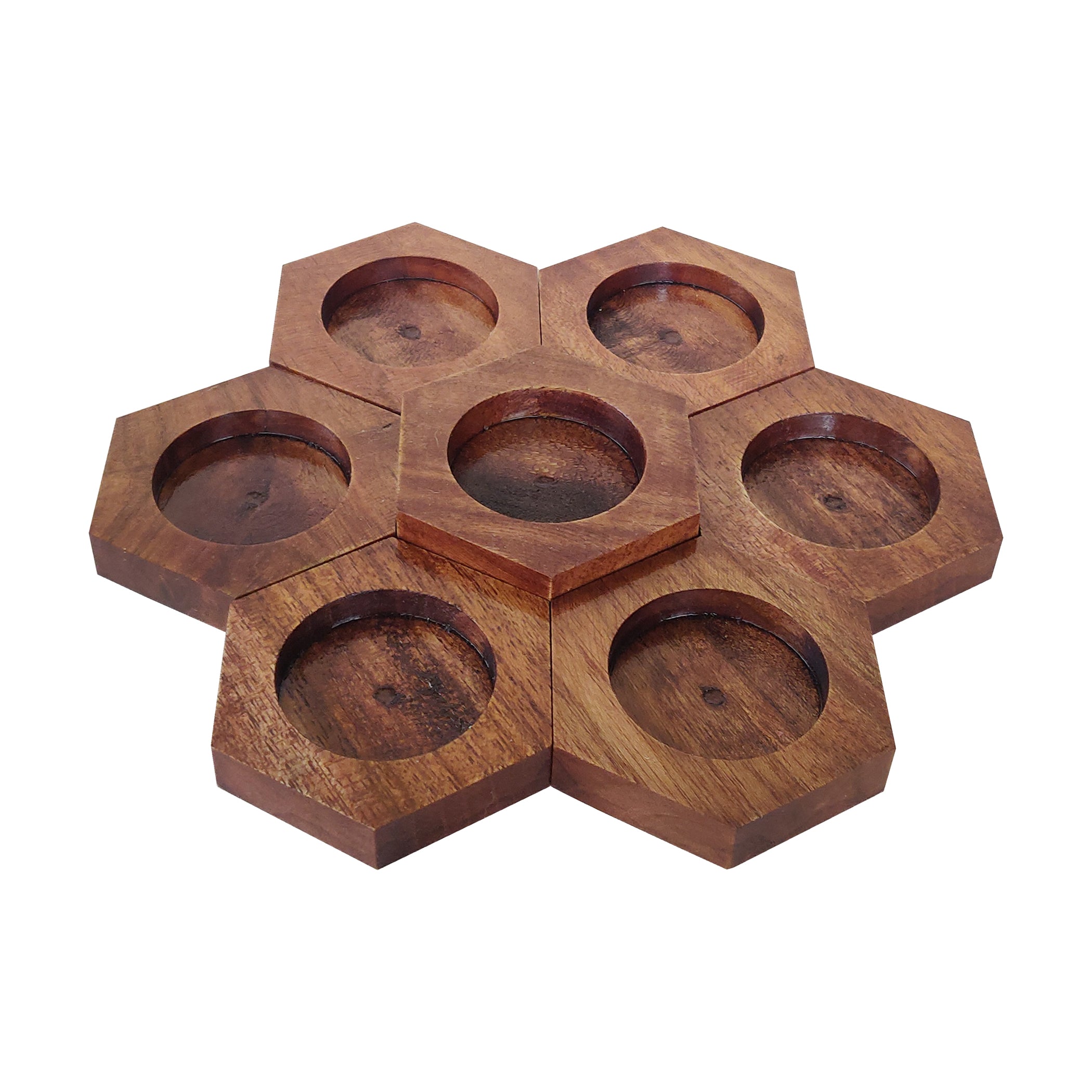 Diyas | Hexagon shape | set of 7 pcs | Home Decor Goa