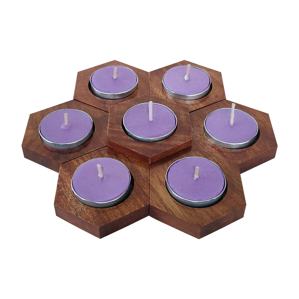 Diyas | Hexagon shape | set of 7 pcs | Home Decor Goa