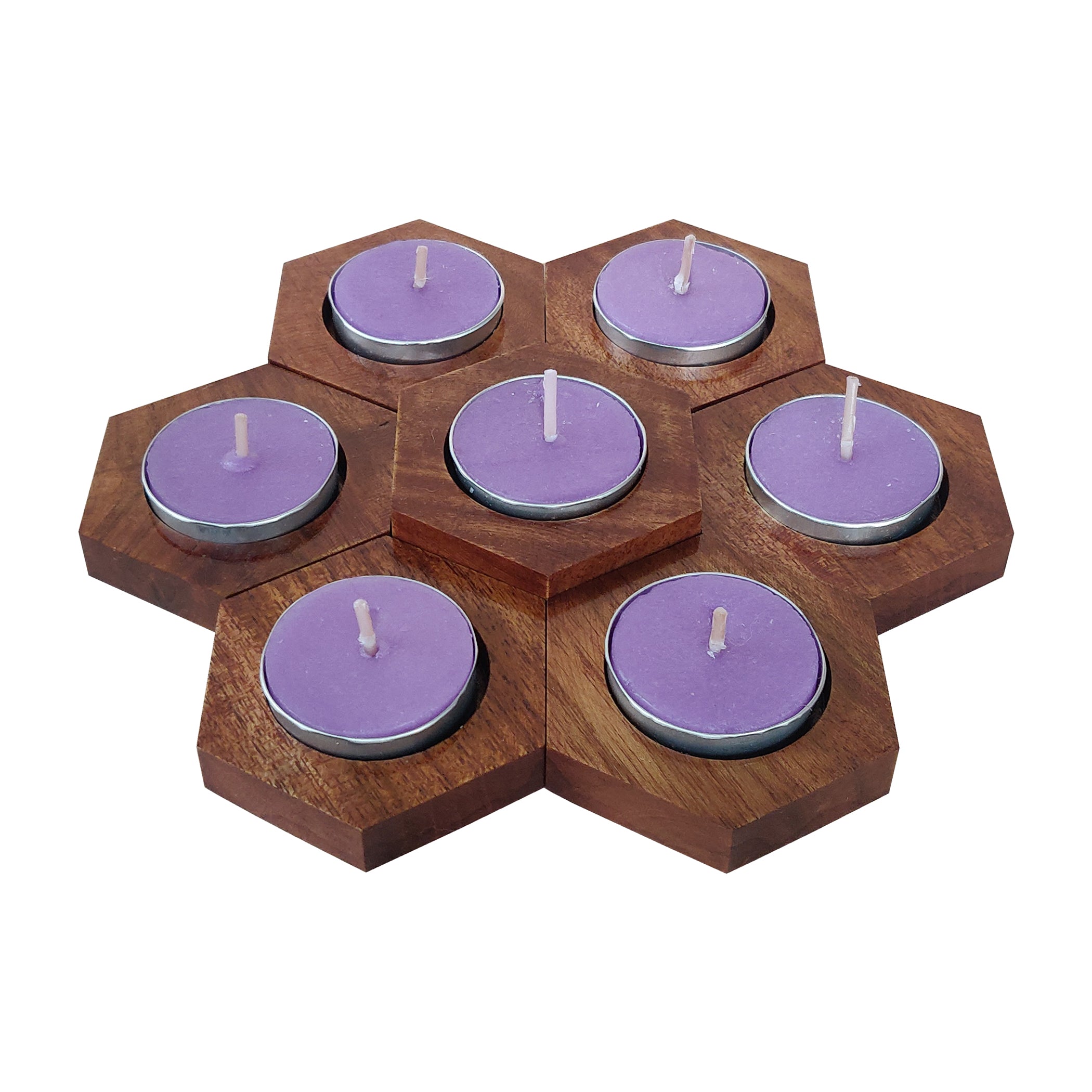 Diyas | Hexagon shape | set of 7 pcs | Home Decor Goa
