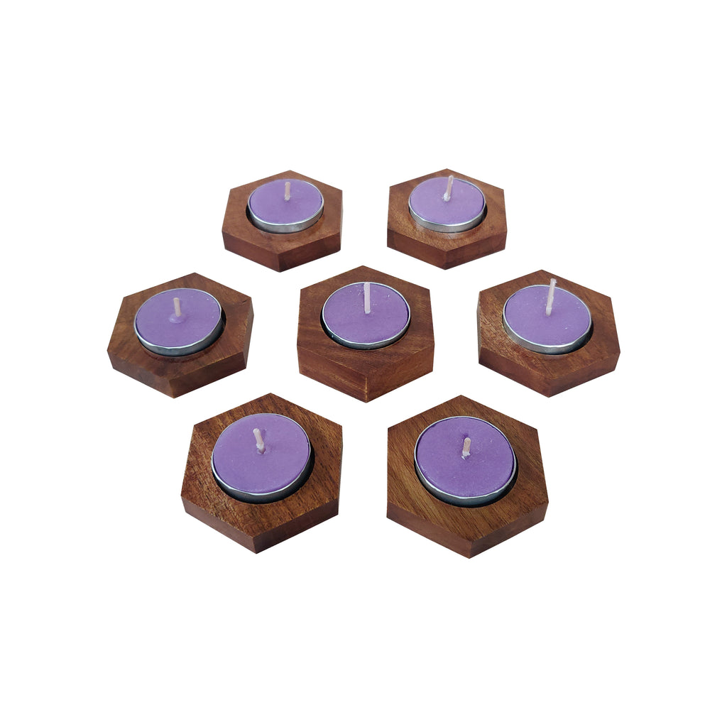 Diyas | Hexagon shape | set of 7 pcs | Home Decor Goa