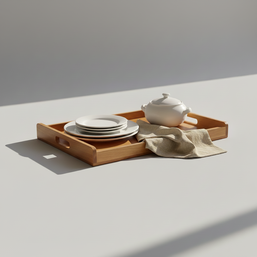 The Carry Hospitality Tray | Handcrafted Teak