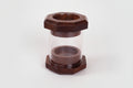 Rustic wooden tea light holder for altar, meditation, or prayer space.